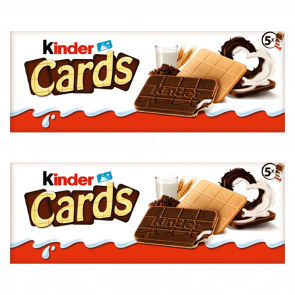 Набір Печиво 2шт Kinder Cards 5 Pieces 128g