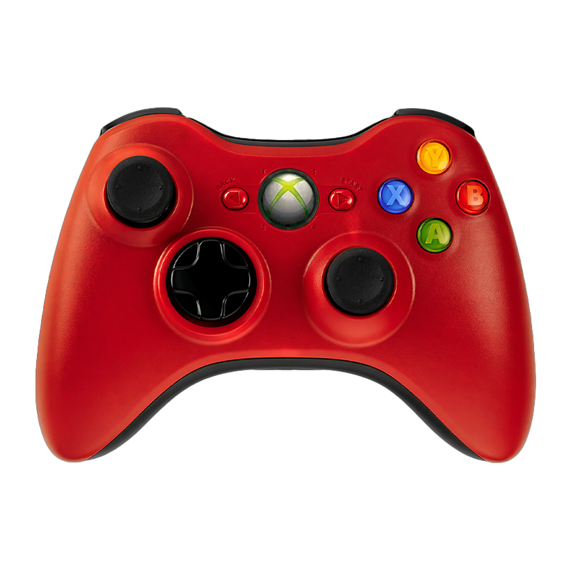 Геймпад Беспроводной Microsoft Xbox 360 Red Б/У - Retromagaz