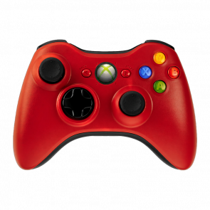 Геймпад Беспроводной Microsoft Xbox 360 Red Б/У - Retromagaz