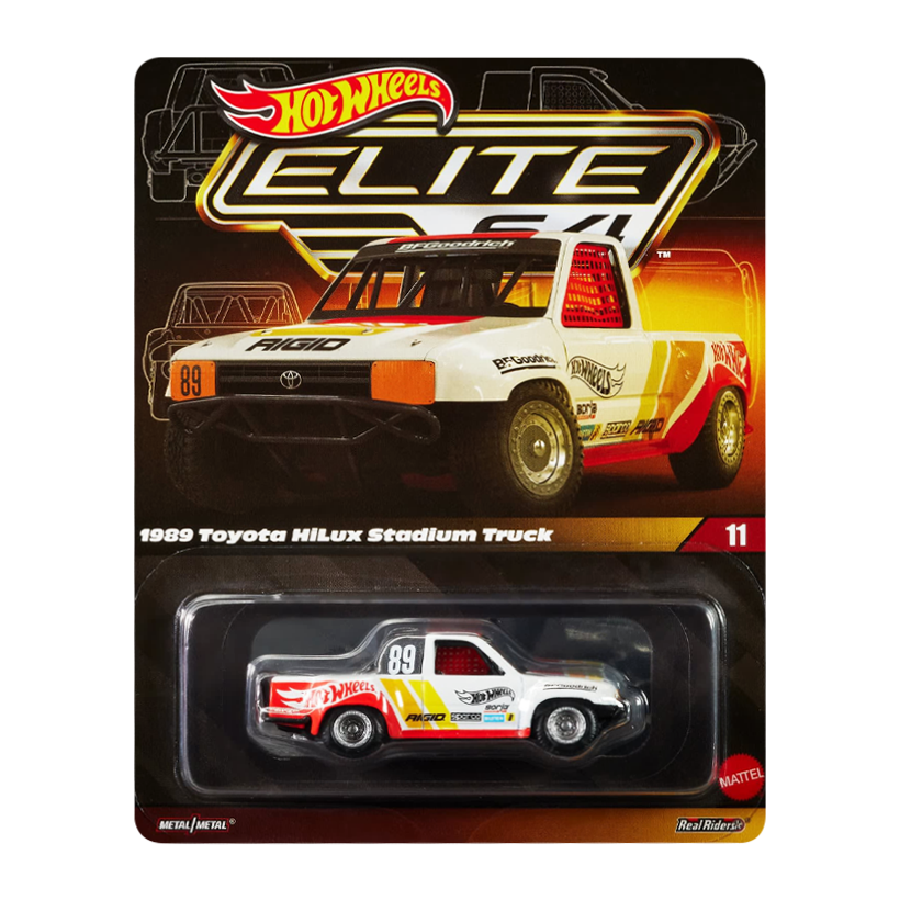 Машинка Premium Hot Wheels 1989 Toyota HiLux Stadium Truck Elite 64 1:64 HWR90 White - Retromagaz