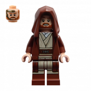 Фігурка Lego Джедай Obi-Wan Kenobi Reddish Brown Robe and Hood Star Wars sw1255 Б/У