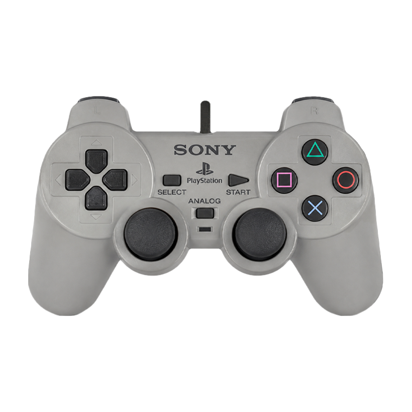Геймпад Дротовий Sony PlayStation 1 SCPH-1200 DualShock Grey 2m Б/У - Retromagaz