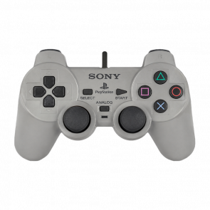 Геймпад Дротовий Sony PlayStation 1 SCPH-1200 DualShock Grey 2m Б/У - Retromagaz