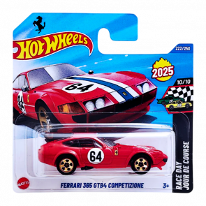 Машинка Базова Hot Wheels Ferrari 365 GTB4 Competizione Race Day 1:64 HYW48 Red - Retromagaz