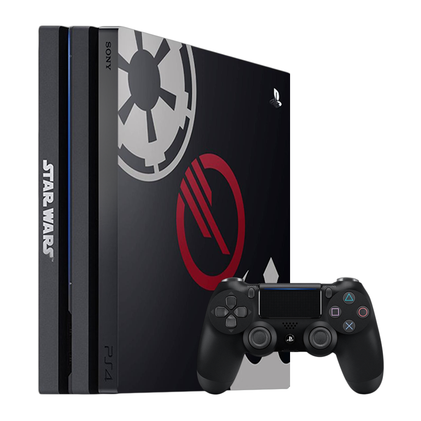 Набор Консоль Sony PlayStation 4 Pro CUH-70-71xx Star Wars Battlefront II Limited Edition 1TB Black Б/У  + Геймпад Беспроводной DualShock 4 Version 2 - Retromagaz