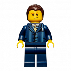 Фигурка Lego 973pb0899 Businessman Pinstripe Jacket and Gold Tie City People cty0460 Б/У