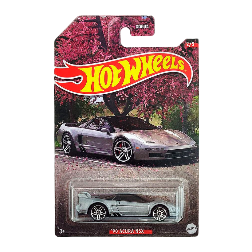 Тематическая Машинка Hot Wheels '90 Acura NSX Japanese Classics 1:64 HLK18 Silver - Retromagaz