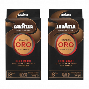 Набір Кава Мелена 2шт Lavazza Oro Dark Roast 250g - Retromagaz