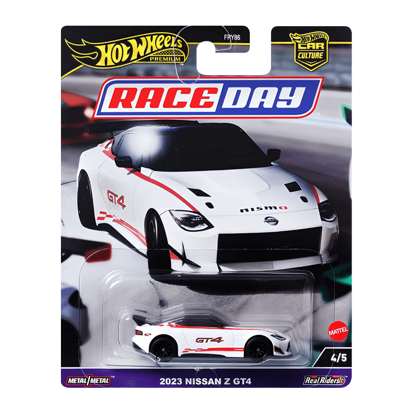 Машинка Premium Hot Wheels 2023 Nissan Z GT4 Race Day 1:64 HRV73 White - Retromagaz