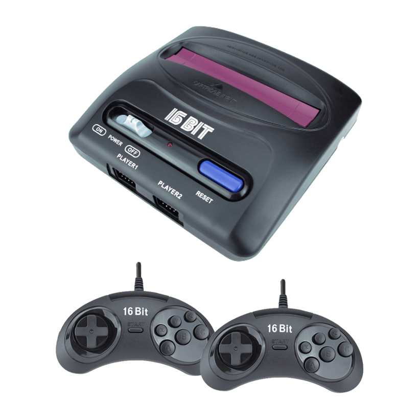Консоль RMC Sega Magistr Drive 2 + 252 Вбудованих Ігор Black - Retromagaz