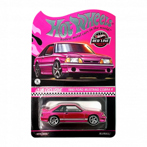 Машинка Premium Hot Wheels 1993 Ford Mustang Cobra R Red Line Club RLC 1:64 HWF29 Pink Машинка Premium Hot Wheels 1993 Ford Mustang Cobra R Red Line Club RLC 1:64 HWF29 Pink - Retromagaz
