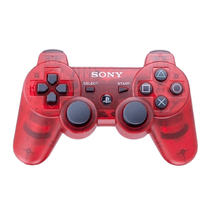 Геймпад Беспроводной Sony PlayStation 3 DualShock 3 Crystal Red Б/У - Retromagaz