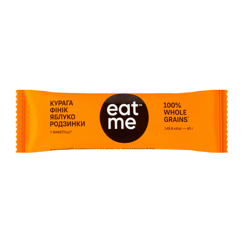 Батончик EatMe Курага-Финик-Яблоко-Изюминки-Злаки 40g - Retromagaz