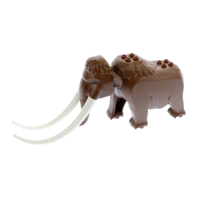 Фігурка Lego Земля Woolly Mammoth with White Tusks Animals mammoth01 Reddish Brown Б/У - Retromagaz