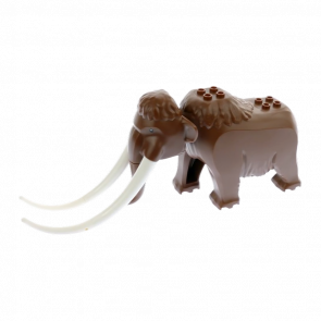 Фигурка Lego Земля Woolly Mammoth with White Tusks Animals mammoth01 Reddish Brown Б/У