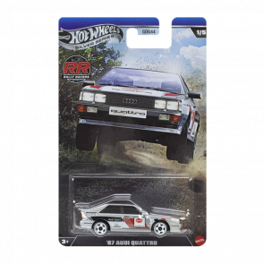 Тематична Машинка Hot Wheels '87 Audi quattro Rally Champs 1:64 JKX61 Silver - Retromagaz