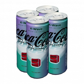 Набір Напій Coca-Cola 4шт K-Wave Zero Sugar Limited Edition 250ml - Retromagaz