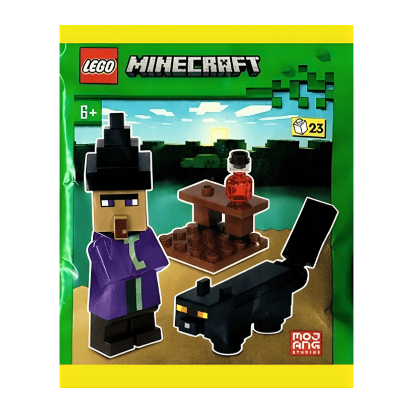 Конструктор Lego Фігурка Witch With Black Cat Paper Bag Minecraft 662408 min150 Новый - Retromagaz