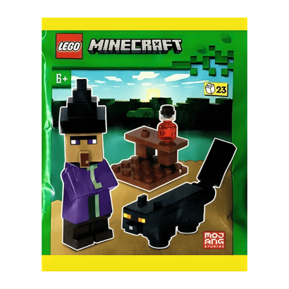 Конструктор Lego Фігурка Witch With Black Cat Paper Bag Minecraft 662408 min150 Новый - Retromagaz