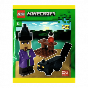 Конструктор Lego Фігурка Witch With Black Cat Paper Bag Minecraft 662408 min150 Новый - Retromagaz