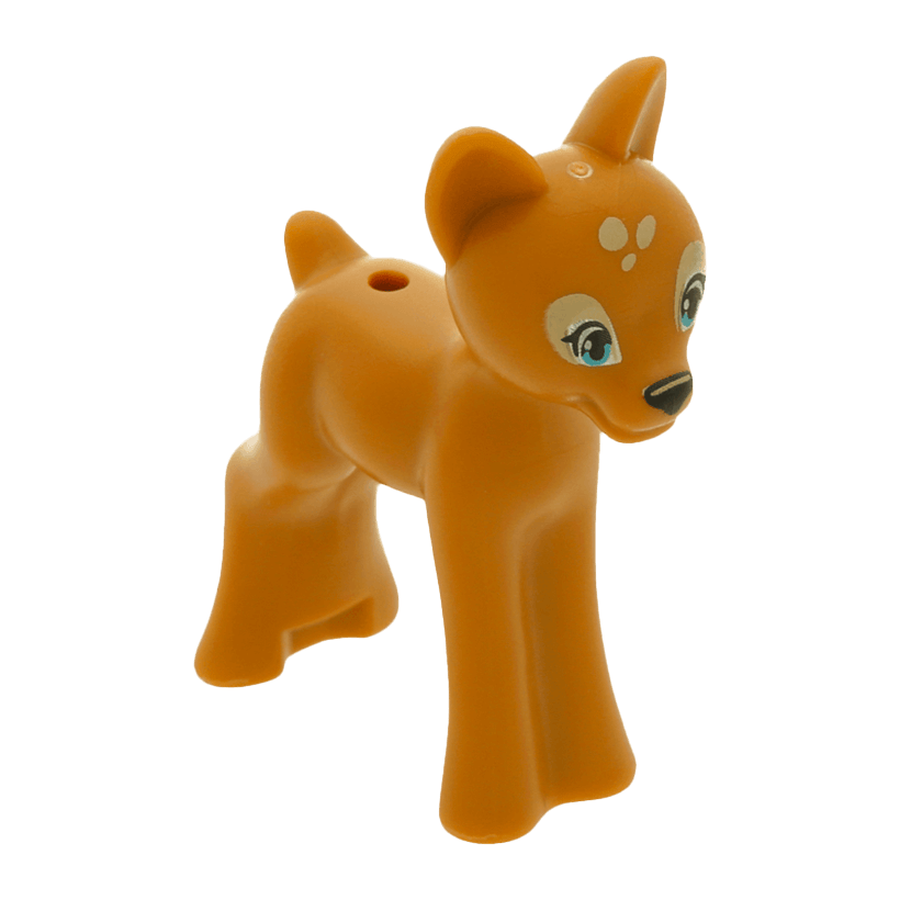 Фигурка Lego Земля Deer Friends Fawn with Black Nose Medium Azure Eyes Animals 13393pb01 6029618 6033731 6182230 Medium Nougat Б/У - Retromagaz