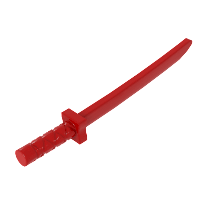 Зброя 10шт Lego Меч Shamshir Katana 21459 6208752 Red Б/У - Retromagaz