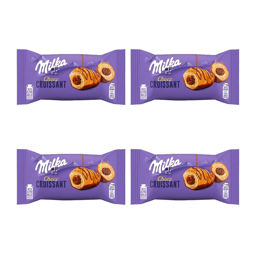 Набор Круасан 4шт Milka Choco Croissant 50g - Retromagaz