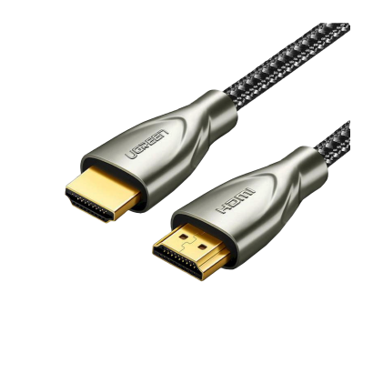 Кабель Ugreen HD131 Carbon Fiber Zinc Alloy HDMI 2.0 - HDMI 2.0 1m - Retromagaz