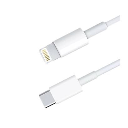 Кабель RMC Apple USB Type-C - Lightning White 1m - Retromagaz