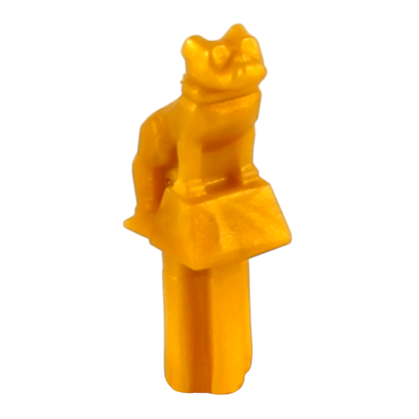 Фігурка Lego Земля Dog Bulldog Mack Truck Hood Ornament Animals 35846 42078 6215047 Pearl Gold Б/У - Retromagaz