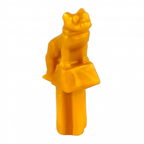 Фигурка Lego Dog Bulldog Mack Truck Hood Ornament Animals Земля 35846 6215047 Pearl Gold Б/У