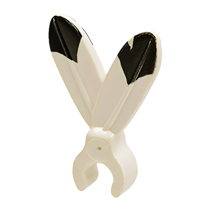 На Голову Lego Інше Plume Feathers with Clip and Black Tip Western Інше 471p01 30127p01 4161081 White Б/У - Retromagaz