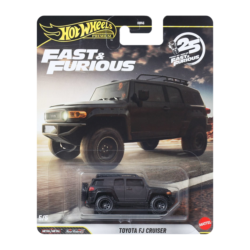Машинка Premium Hot Wheels Toyota FJ Cruiser Fast & Furious 1:64 JHW69 Black - Retromagaz