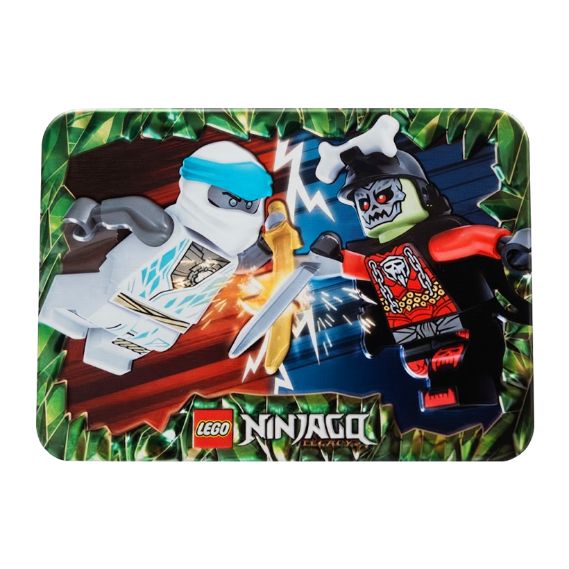 Конструктор Lego Фігурка Zane vs. Bone King Metal Box Ninjago 112402 njo0889 njo0749 Новий - Retromagaz