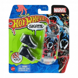 Скейт та Взуття для Пальчиків Hot Wheels Venom Marvel 1:64 HNG25 Black