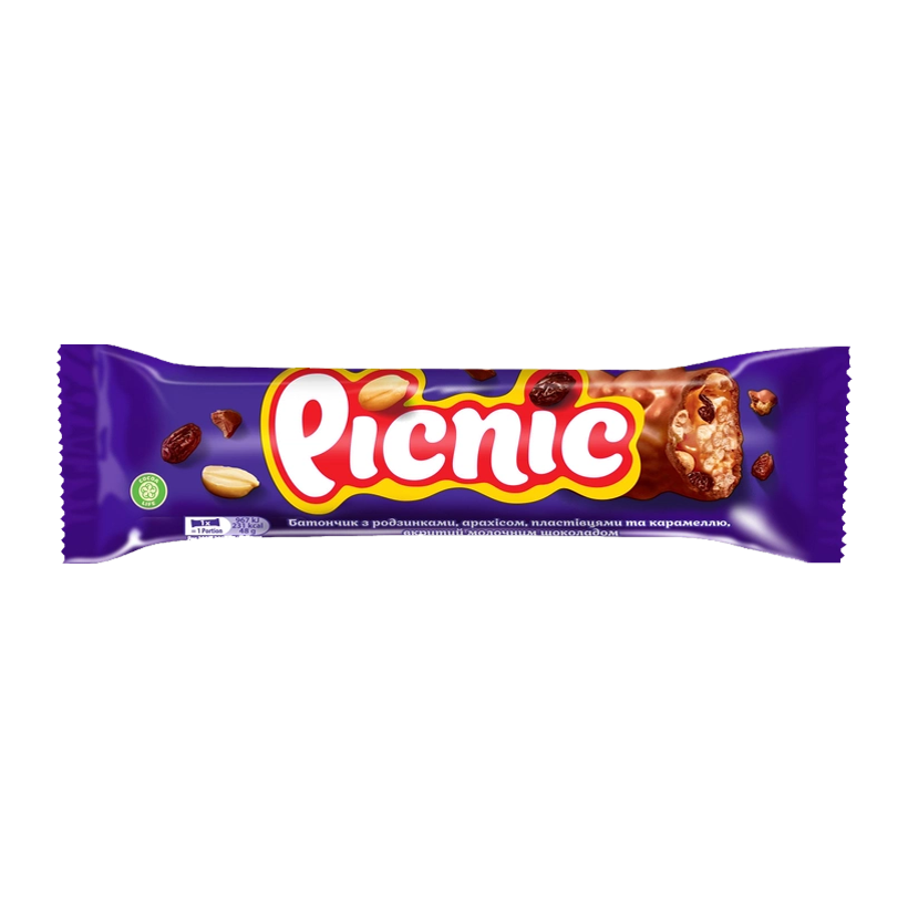 Батончик Picnic 48g - Retromagaz