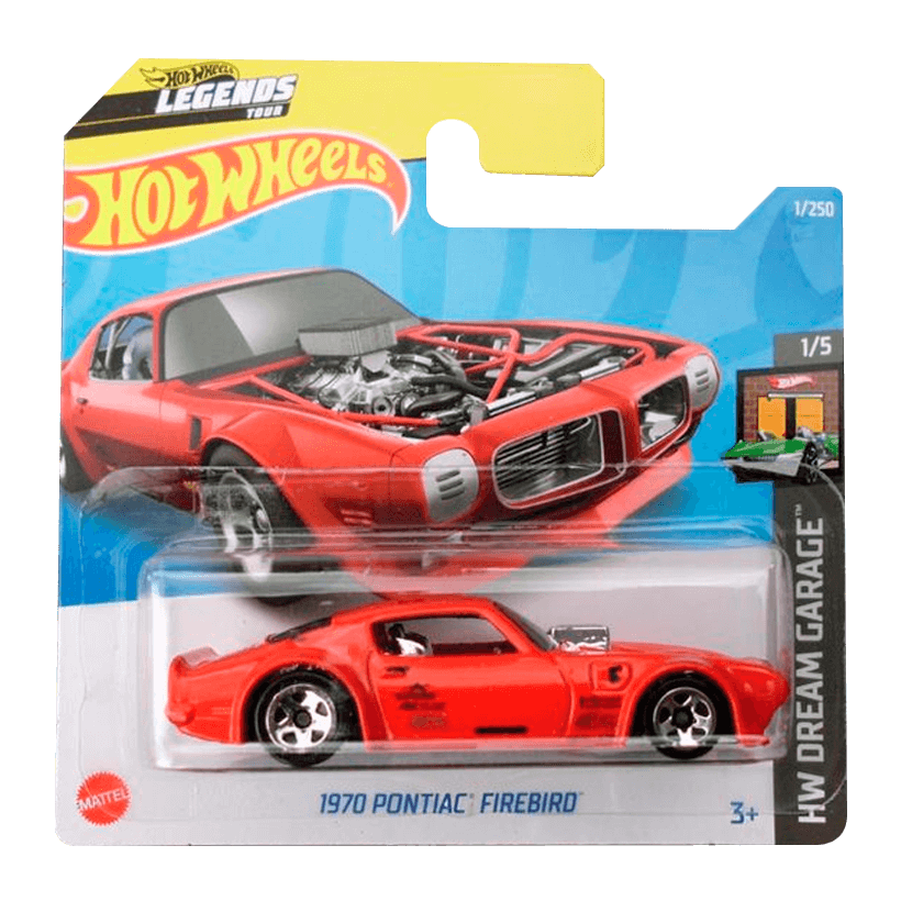 Машинка Базова Hot Wheels 1970 Pontiac Firebird Dream Garage 1:64 HCX22 Red - Retromagaz