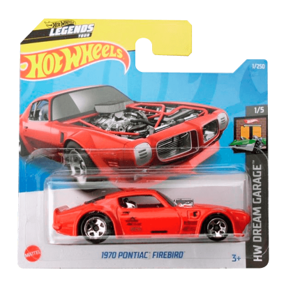 Машинка Базова Hot Wheels 1970 Pontiac Firebird Dream Garage 1:64 HCX22 Red - Retromagaz