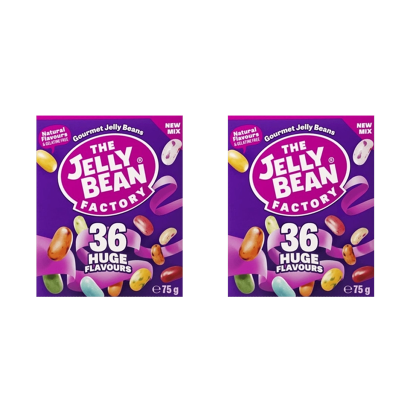 Набор Конфеты 2шт Jelly Beans Бобы 36 Huge Flavours 75g - Retromagaz