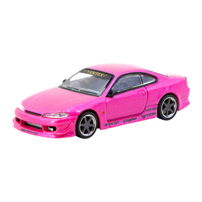 Машинка Premium Tarmac Works VERTEX Nissan Silvia S15 GLOBAL64 1:64 T64G-023-PI Pink - Retromagaz
