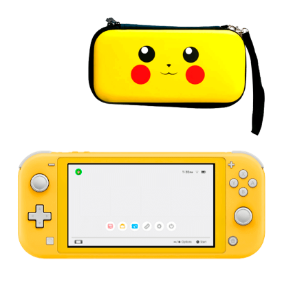 Набір Консоль Nintendo Switch Lite Yellow 32GB Новий + Чохол Твердий RMC Switch Pikachu Yellow Сумісний Тільки з Моделлю Lite Новий - Retromagaz