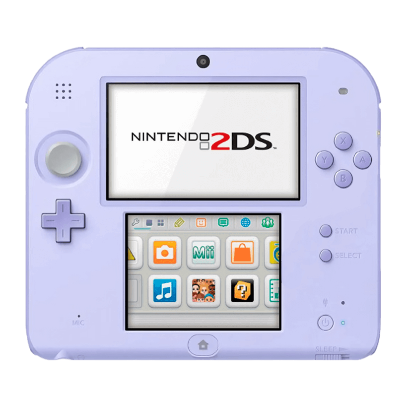 Консоль Nintendo 2DS + Коробка Модифікована 32GB Purple + 10 Вбудованих Ігор Б/У - Retromagaz