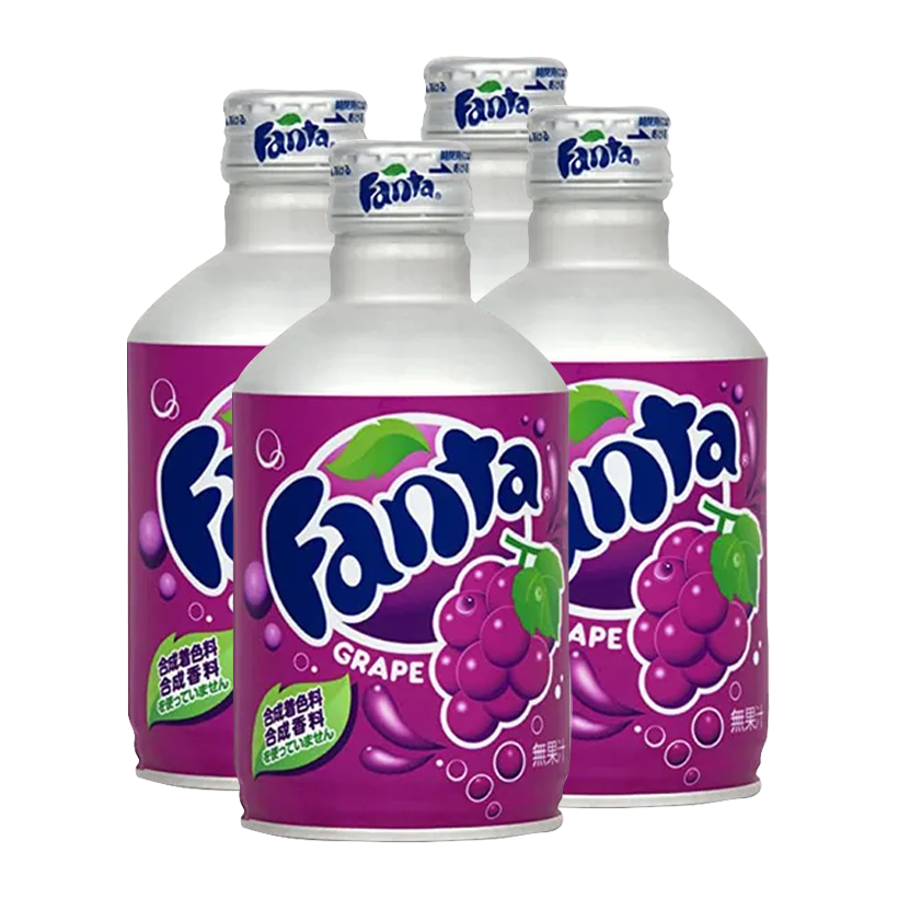 Набор Напиток 4шт Fanta Японская Grape 300ml - Retromagaz