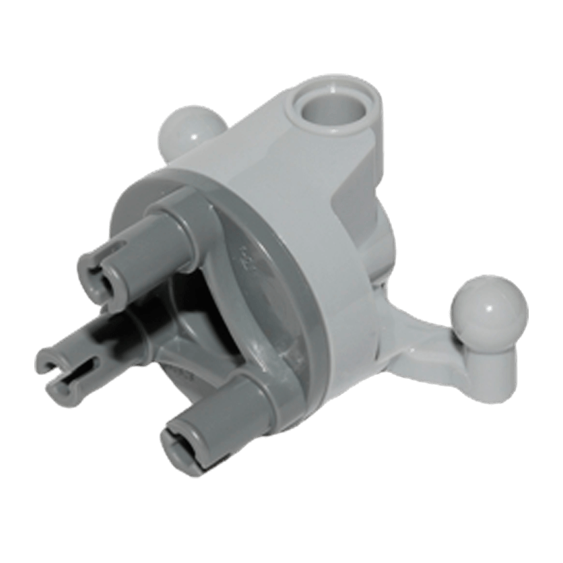 Technic Lego Система Кермування Wheel Hub 11949c01 6022947 92909 4610378 Light Bluish Grey 1шт Б/У - Retromagaz