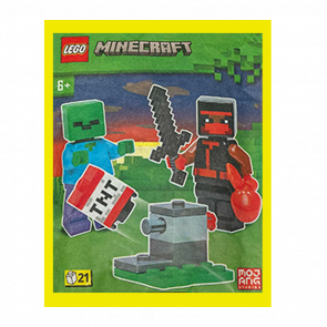 Конструктор Lego Фигурка Ninja, Zombie and TNT Launcher Minecraft 662304 min112 min010 Новый