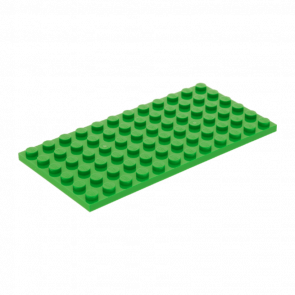 Пластина Lego Обычная 6 x 12 3028 4541414 Bright Green 4шт Б/У - Retromagaz