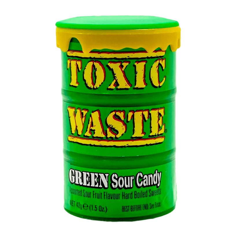 Конфеты Toxic Waste Green Sour Candy 42g - Retromagaz