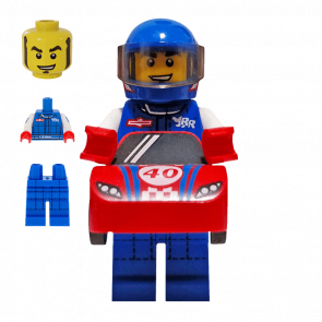 Фигурка Lego Race Car Guy Collectible Minifigures Series 18 col324 Б/У - Retromagaz