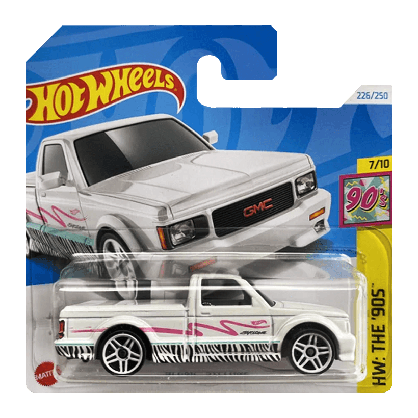 Машинка Базовая Hot Wheels '91 GMC Syclone The `90S 1:64 HTB10 White - Retromagaz