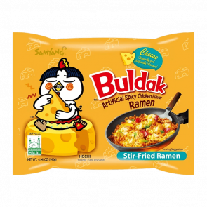 Локшина Samyang Buldak з Куркою та Сиром Hot Cheese Гостра 140g - Retromagaz